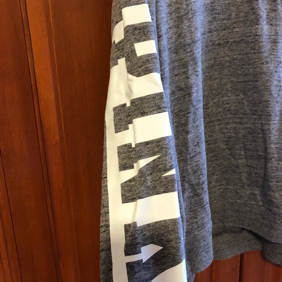 PINK Victoria’s Secret Gray 1/4 Zip Pullover Size Large - Picture 4 of 7